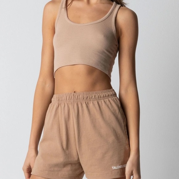 TALENTLESS Tops - CROP MODAL TANK - Talentless